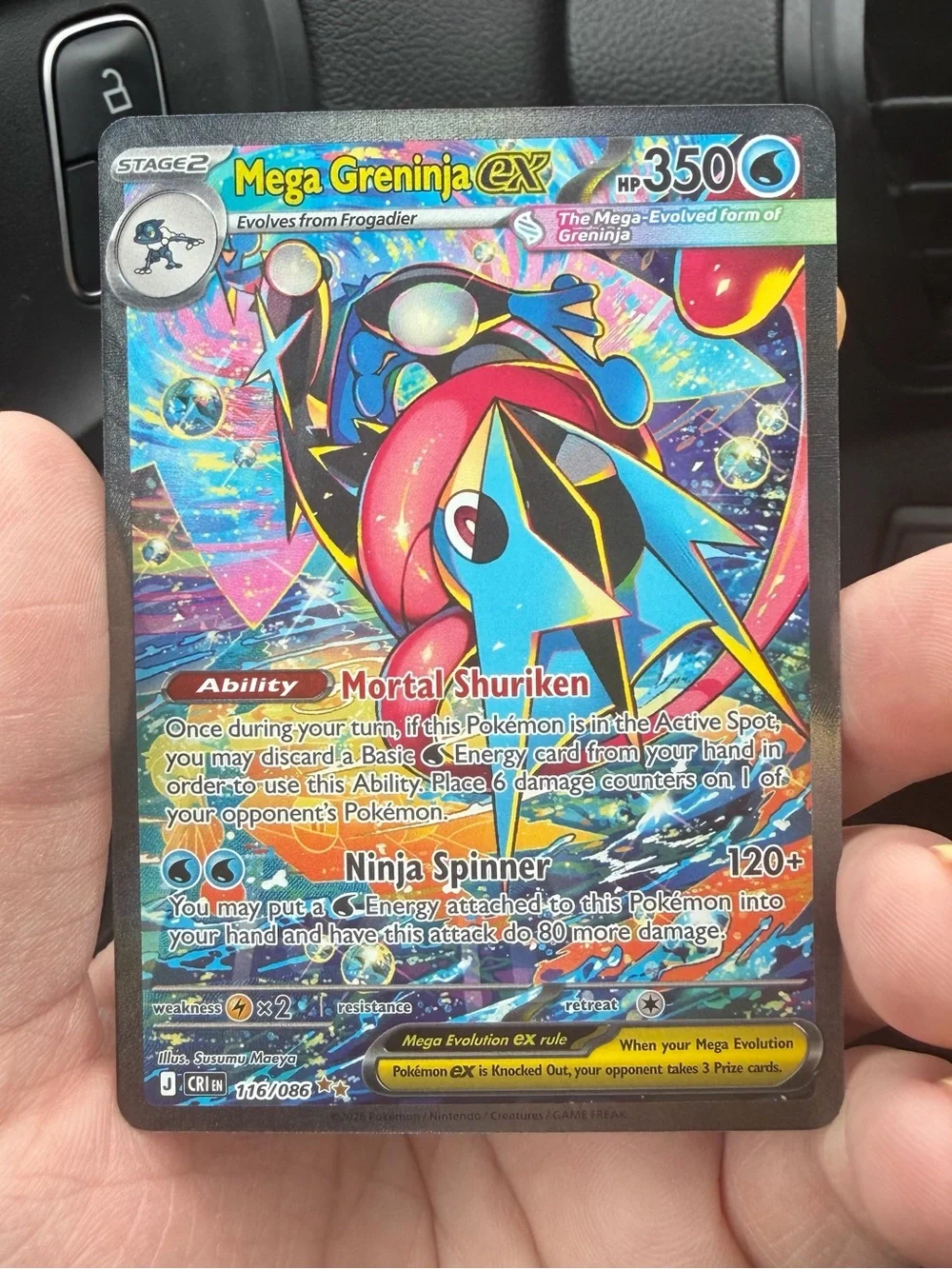 Mega Greninja Ex Pokemon Card